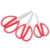 Tijeras para Uso Doméstico, Tijeras Pequeñas de Acero Inoxidable, Tijeras de Sastre Específicas para Cocina, Tamaño Pequeño Rojo para Bodas, Corte de Papel para Manualidades Hecho a Mano