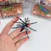 Ornamento Criativo de Insetos em Desenho Animado - Kit com 12 Peças, Figuras de Brinquedo Criativas em Formato de Animal Inspiradas na Natureza