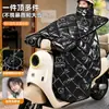 Para-brisa para patinete elétrico, forrado com fleece e espessado para aquecimento, novo modelo de inverno, protetor de pescoço, capas duplas para guidão, adequado para todas as estações, à prova d'água