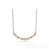 Collar de Diamante con Forma de Sonrisa de Alta Calidad Gvc Ji Jia, un Regalo para Novia o Mejor Amiga en el Día de San Valentín Qixi, Cadena para Clavícula