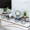 Soporte de flores de hierro forjado de varias capas, soporte de plantas verdes de pie, soporte decorativo para macetas de interior para sala de estar, soporte de flores para balcón, soporte para plantas en maceta
