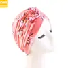 Nuevo Color Impreso Bloque de Color Rayas Sombrero Indio Popular Europeo y Americano Sombrero Turbante Sombrero Baotou