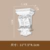Soporte de viga tallado en PU francés ligero, soporte de arco de puerta arqueada clásica, cubierta de soporte de paso de arco, soporte de nariz de estilo retro autoensamblado, columna de cabeza de viga