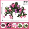 Flores Artificiales de la Mañana para Colgar en Amazon Transfronterizo, Flor Falsa de la Mañana, Flores Artificiales de Seda Estilo Retro Europeo, Adornos de Columna Romana