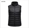 Chaleco de plumón nuevo Otoño/Invierno 2021 para mujer, corto, ligero, cálido, con cuello alto, chaqueta de moda casual