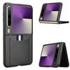 Adecuado para Huawei Purax Ancho Plegable Soporte para Tarjetas Funda para Teléfono Móvil P50Pocket Almacenamiento de Tarjetas Textura de Cuero Funda Protectora Negocios