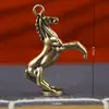 Adornos Retro de Latón Caballo de Guerra que Genera Dinero Nuevo 2026 Caballo del Zodiaco Hogar Sala de Estar Oficina Año del Caballo Adornos de Escritorio