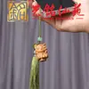 Colgante de Incienso de Sándalo Verde Tallado Hueco con Forma de León y Borla, Difusor de Aroma para Coche DIY, Colgante de Campana para Pareja