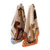 Combinación de Ropa Estilo Coreano Moda Retro Bufanda Letra Estampado de Pony Bufanda Cuadrada Bufanda Naranja de Alta Gama para Mujer Bufanda Bufanda