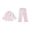 Pijama de Cuadros para Niñas 2026 Nuevo Estilo Ropa de Casa de Manga Larga de Primavera y Otoño para Niños Ropa Delgada para Aire Acondicionado de Bebé