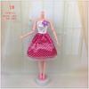 Roupas de Boneca Brinquedo Vestido Infantil Menina Roupas de Princesa Roupa Velcro Saia da Moda