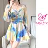 Nuevo Traje de Baño Enterizo 2026 para Mujer, Conservador, Cubre Vientre, Adelgazante, de Cintura Alta, Elegante, Sensación de Alta Gama, Adecuado para Aguas Termales, Vacaciones y Ocio