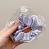 Coleção de scrunchies de verão: Elásticos de cabelo coreanos versáteis, cordões de cabelo estilo faculdade fresh, acessórios de cabelo elásticos, acessórios de cabeça para mulheres