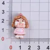 Nuevos Accesorios de Resina de Niña Llorando de Dibujos Animados Brillantes Decoración DIY Pegamento de Crema Llavero Pasador Parche Materiales
