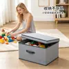 Caja de almacenamiento plegable para el hogar con tapa, organizador de tela para ropa en el armario, organizador compartimentado para organizar la ropa