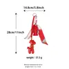 Bolsa de jirafa de moda de alta gama, estilo nuevo, versátil, linda, colgante, borla de bufanda de seda, accesorio de regalo pequeño, transfronterizo
