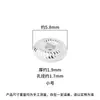 Prata Esterlina S925 Contas Espaçadoras de Roda Vintage Contas Soltas Acessórios para Pulseira de Joias Pulseira de Estrela e Lua