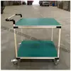 Carro de Volteo Antiestático Línea de Tubería Estantería para Tubería Inclinada Carro de Mano Taller de Fábrica Material Carrito Pequeño de Tres Niveles