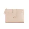 Nueva cartera corta de mujer de alta gama color macarrón estilo Ins con gran capacidad, monedero con cremallera del 80% de descuento
