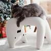 Taburete Cambiador de Zapatos de Gato Líquido Animal Celebridad Cibernética Taburete para Sala de Estar Taburete de Maquillaje Taburete para Vestir Taburete Escalón Taburete para Entrada