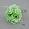 Ramo artificial de crisantemo africano atado a mano flor de seda de crisantemo fulang arreglo floral decoración floral para el hogar Flor de mano para novia