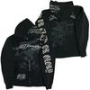 Sudadera con capucha Ed Hardy para hombre Talla L Negra Pullover Sudadera con capucha Calavera Grung