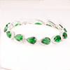 Pulsera AAA con incrustaciones de circón en forma de gota de agua, pulsera para mujer, pulsera europea y americana, joyería al por mayor, pulsera directa de fábrica