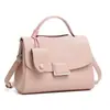 Bolsa transversal feminina em couro genuíno, grande capacidade, novo modelo popular de 2026, elegante e de alta qualidade, bolsa de ombro com aba para segurar na mão, moderna
