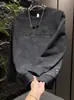 Marca de moda transfronteriza para hombre, con felpa gruesa, para otoño e invierno, capa base, estilo coreano, moda, tie-dye, rebelde, fresco, de alta calidad, con cuello redondo, sudadera