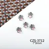 Nuevos Accesorios para Uñas Estilo Gótico Retro Halloween Diamante Metálico Corazón Telaraña Araña Usar Accesorios para Uñas