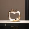 Adornos de Cerámica de Lujo Ligero Moderno Apple Ping'an Joy Decoración para Entrada de Hogar, Sala de Estar, Mueble de TV, Vinoteca