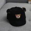 Ins Chapéu de Bebê Estilo Coreano Boné Primavera e Outono Boné de Beisebol para Bebê Tesouro Masculino Tesouro Feminino Corduroy Urso Chapéu de Sol