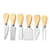 Conjunto de Facas para Queijo Personalizado, Faca para Manteiga com Cabo de Madeira, Espalhador de Manteiga de Amendoim e Geleia, Garfo para Queijo, Ferramentas de Confeitaria