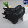 Botas Martin para niñas 2023 nuevas botas gruesas forradas de felpa otoño e invierno estilo británico zapatos de invierno para niña Botines para niños