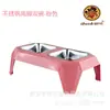 Tigela de Aço Inoxidável para Pet, Dispensador Automático de Água, Comedouro para Cachorro, Tigela para Gato, Tigela de Ração para Cachorro, Ventosa Anti-Engasgo