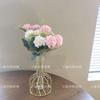 Knones Bouquet de Luxo Acessível Flores Artificiais Decoração Mediterrânea Ornatos para Sala de Estar de Casa Vaso Quarto Floral Weidong