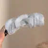 Presilha banana plissada de chifon, presilha vertical, presilha de garra de verão de alta qualidade, presilha para rabo de cavalo na nuca, presilha de cabelo elegante e delicada