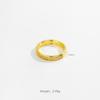 Anel Minimalista Estilo Coreano Andywen Estilo Ins com Zircônia, Anel Dourado Empilhável Fashion e Versátil Fabricante de Joias