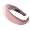 Diadema Lavado Facial de Seda de Leche Estilo Nuevo Transfronteriza para Mujer, Diadema de Terciopelo, Tela de Terciopelo Esponjoso, Accesorio para el Cabello Negro, Diadema de Verano