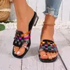 Verano Transfronterizo Europeo y Americano Comercio Exterior 2026 Tallas Grandes Slip-on Punta Abierta Dopamina Punta Cuadrada Zapatos de Mujer Cuadrado Wholesale Tallas Grandes