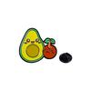 Broche de aguacate lindo de dibujos animados, fijación de cintura, decoraciones para ropa, hebilla antiluz, accesorios para bolso, insignia de metal