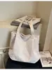 Bolsa de Hombro Grande de Pana para Mujer, Nueva de Otoño e Invierno, Estilo Japonés y Coreano, Bolsa de Viaje para el Trabajo, Bolsa Tote Casual para Mujer