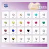 6*6mm Coração de Pêssego Coração Diamante Parte de Trás Plana Diamante de Formato Especial Joias para Nail Art Novos Acessórios para Unhas DIY Nail Art Diamante Atacado