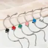 Pulsera de Trébol de Cuatro Hojas de Lujo Simple Moda Joyería de Nácar Fabricante Venta Directa al Por Mayor