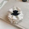 Grampo de Cabelo Flor de Renda Estilo Férias Românticas de Início de Primavera, Presilha de Cabelo Atmosférica Nova da Moda, Presilha de Tubarão Flor de Rosa Feita à Mão