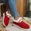 Zapatos de mujer de talla grande para comercio exterior transfronterizo de Amazon, nuevos zapatos de algodón planos sin cordones de moda europea y americana, venta al por mayor del fabricante