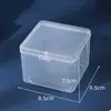 Caja Cuadrada Cadena de Cuentas Cuentas de Arroz Plástico Caja de Almacenamiento Rectangular Papelería Caja de Empaque Hecha a Mano Joyería Accesorios de Metal para Cuentas Caja