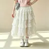 Conjunto de Falda Estilo Princesa para Niña, Conjunto de Dos Piezas de Camiseta Casual de Manga Corta para Niños Mayores