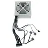 Fuente de Alimentación ATX para Computadora Fuente de Alimentación para PC de Escritorio de Oficina Cable Negro Elegante 220V 200W