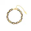 Pulsera Esmaltada Moderna y Fresca para Mujer, Pulsera de Esmalte Colorida de Alta Gama, Acero de Titanio, No se Desvanece, Venta Directa de Fábrica